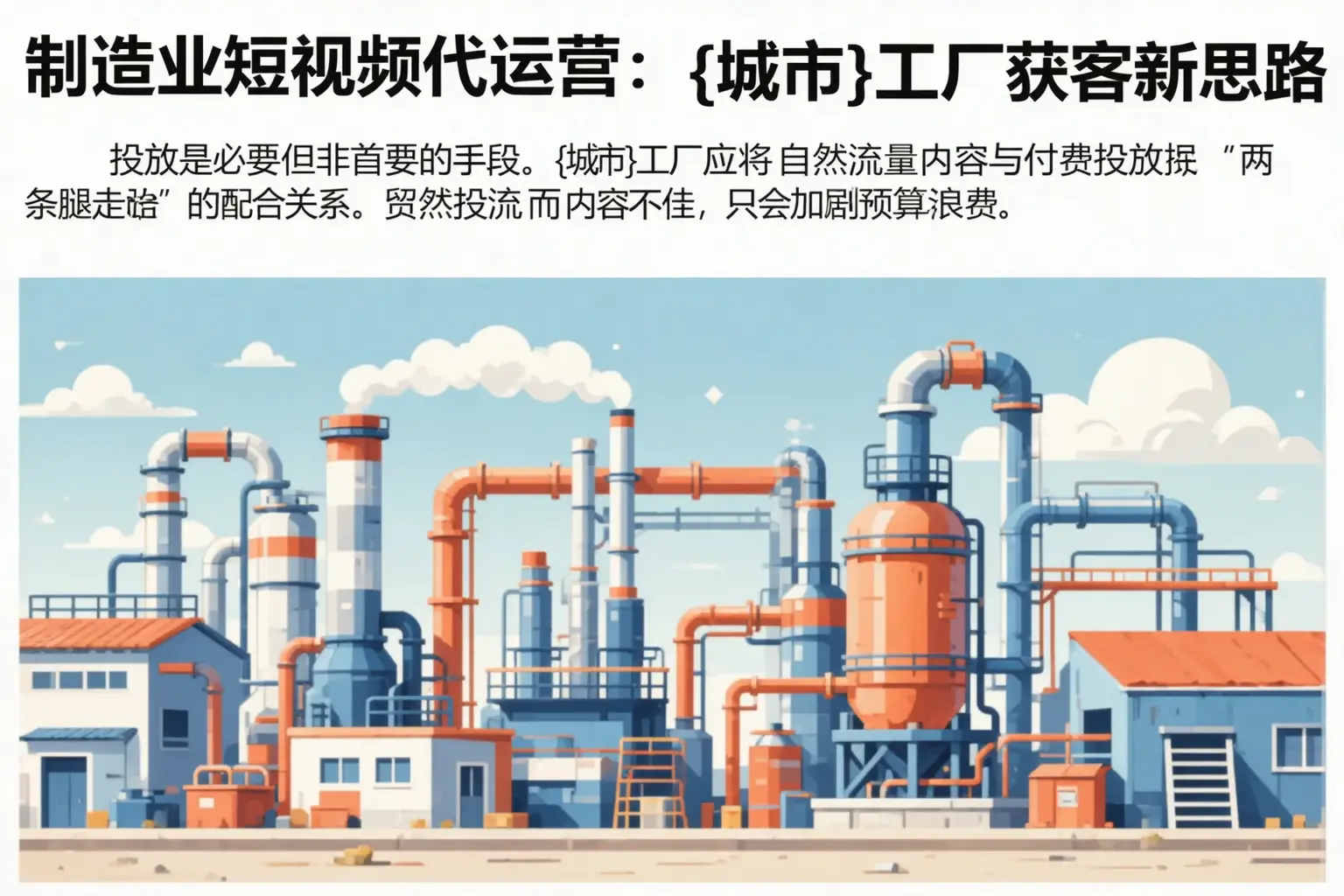 制造业短视频代运营:镇巴工厂获客新思路